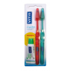 Vitis Pack Cepillo Duplo Medio