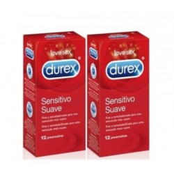 Durex Sensitivo Suave Preservativos 2 Envases 12