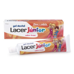 Lacer Junior Gel Fresa 75 Ml. + 6 Años