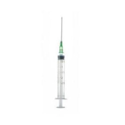 Jeringa De Tres Cuerpos Con Aguja Ico ( Plus 3 2.5 Ml. Central A:0,8 X40G 21 1