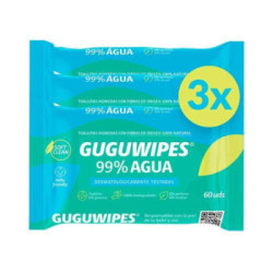 Toallitas Humedas Guguwipes 3 X 60 Und.